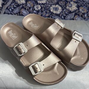 Metallic Sandals